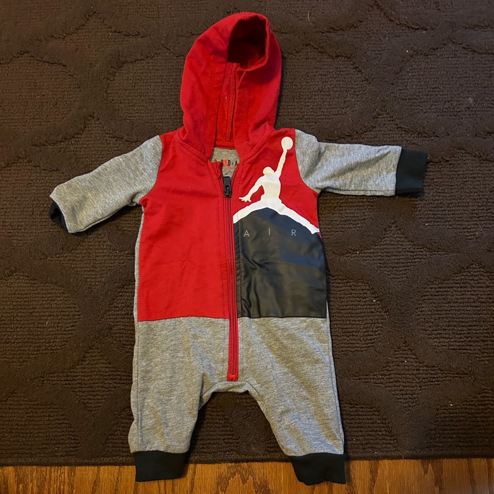 Nike☑️Jumpman⛹🏾‍♂️Baby👶🏼Boys👦🏻Utility Color Block Coverall Sz 3M